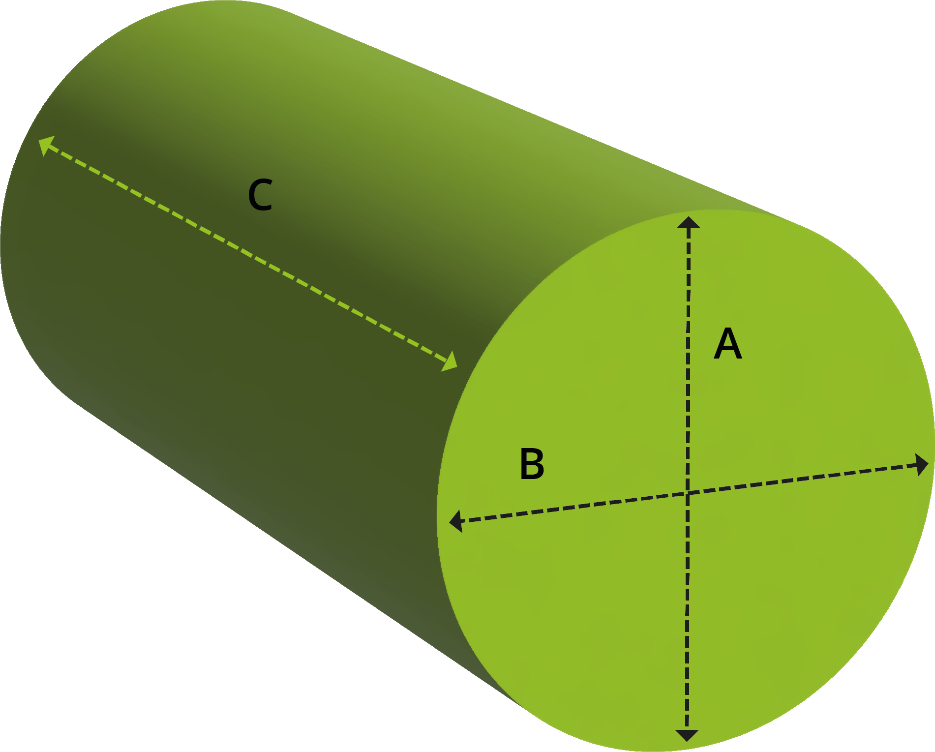 Schaumstoff-Zuschnitt: Kreis-/Zylinderform